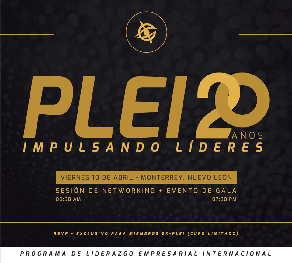 EXATEC's tweet photo. ¡Celebra el 20° aniversario del @PLEI_itesm en #Mty el próximo 10 de abril! Informes: http://t.co/ZZEn7h7JDf #EXATEC http://t.co/5SQ9eLYkrT