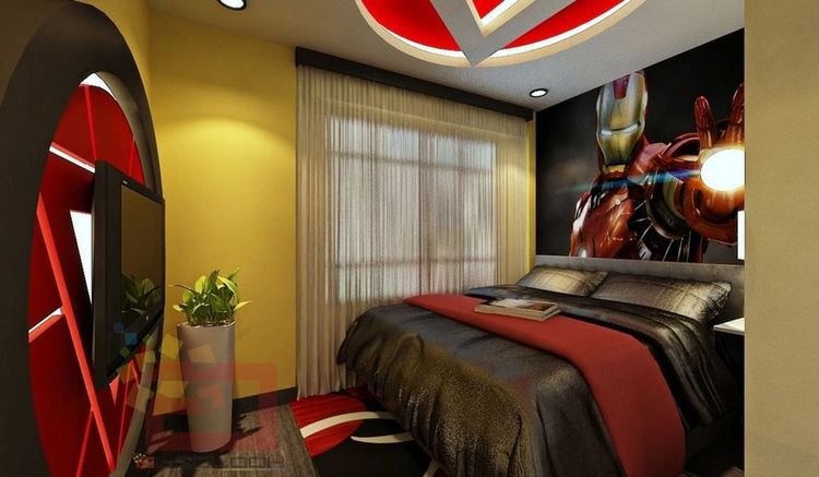Комната марвел. Комната в стиле Марвел. Спальня в стиле Марвел. Комната в стиле супергероев. Квартира в стиле Мстители.