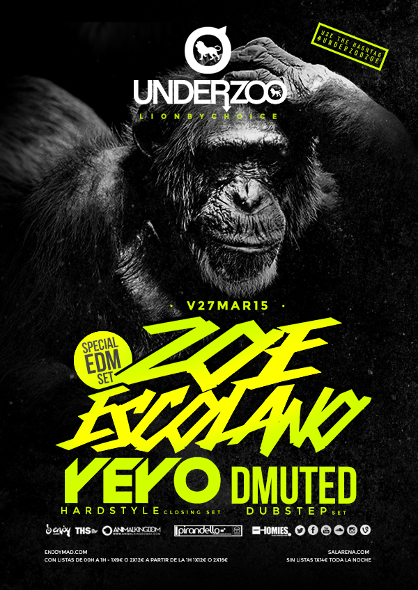 ListasNorteZoo's tweet photo. Viernes 27 en UNDERZOO
EDM Special Set ZOE ESCOLANO
DUBSTEP Set - DMUTED 
HARDSTYLE Closing Set - YEYO
#UNDERZOOE http://t.co/BBraPpkvH7