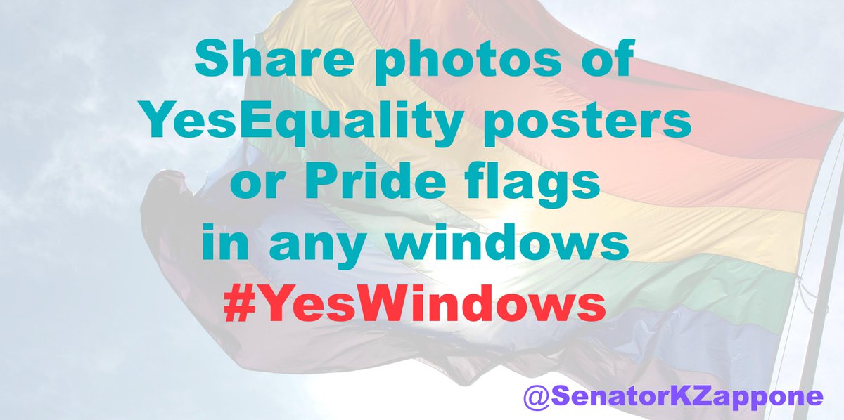 k_zappone's tweet photo. Please retweet! Share any windows with @YesEquality2015 posters &amp; use #YesWindows! Get creative! #MarRef #YesEquality http://t.co/3LHkNFZNbB
