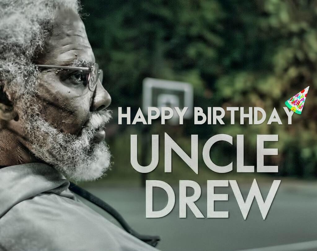 Happy Birthday to Kyrie Irving, aka Uncle Drew! Remessage to wish him a Happy Birthday! .   