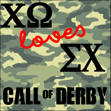 utcchiomega's tweet photo. We are excited to support @utcSigmaChi's Derby Days this week!!! #callofderby http://t.co/8B2qRkCJR5