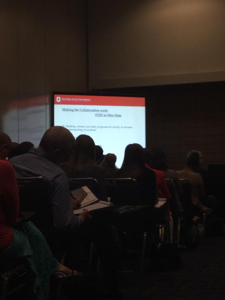 drjtedwards's tweet image. #NASPA15 Finding out about the STEP program for sophomores at Ohio State! #HIEP #highimpactpractices #highered #NASPA