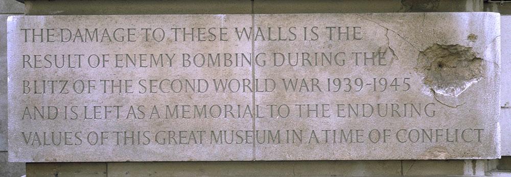 V_and_A's tweet photo. Spotted some holes in our external walls? That's not old age, that's WWII bomb damage! #SecretsMW #MuseumWeek http://t.co/kIRD0zOWZS