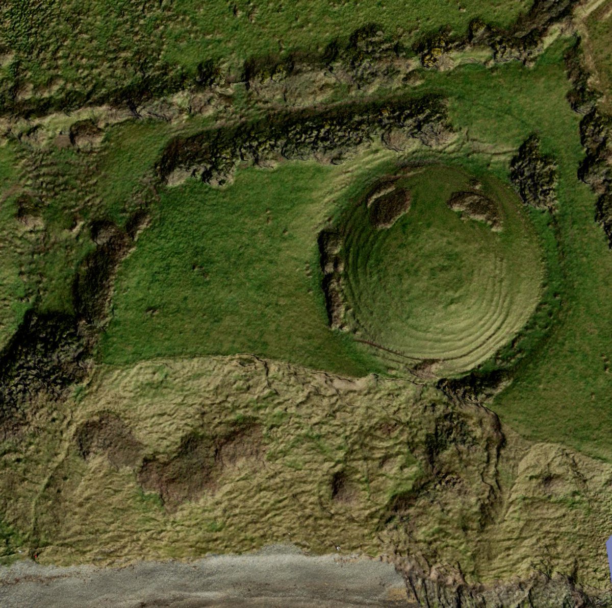 Odubhlainn's tweet photo. Some coloured vertical renders of Glascarrig Motte, Co. Wexford @LoveArchaeology @3DIcons  #photogrammetry http://t.co/N2m0yxHuBd