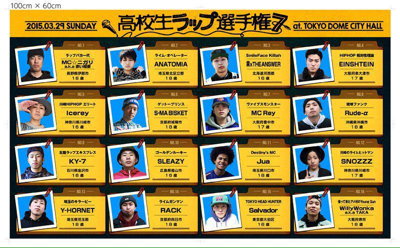 O Xrhsths 高校生ラップ選手権6秒動画 Sto Twitter 公式に出場者が発表されました 復活 新戦力 常連 第7回高校生ラップ選手権 とても期待できますね Http T Co Owjyatj0js