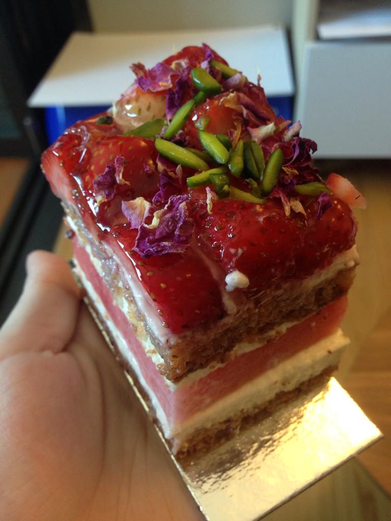 My beautiful strawberry-watermelon cake from Black Star Pastry ❤ | Black Star Pastry, Sydney