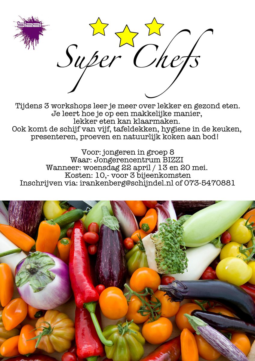 doe jij mee met onze kookcursus 'superchefs'?