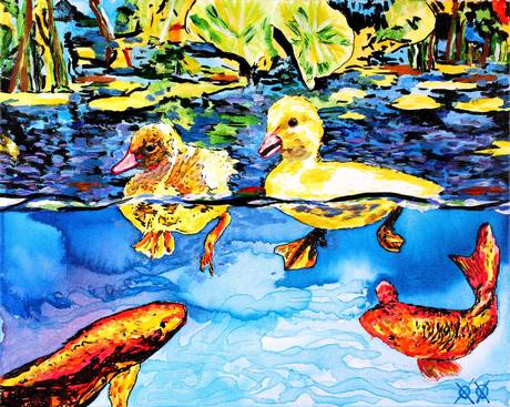 Independent's tweet image. These paintings were created by a blind man ind.pn/1FtDUfL