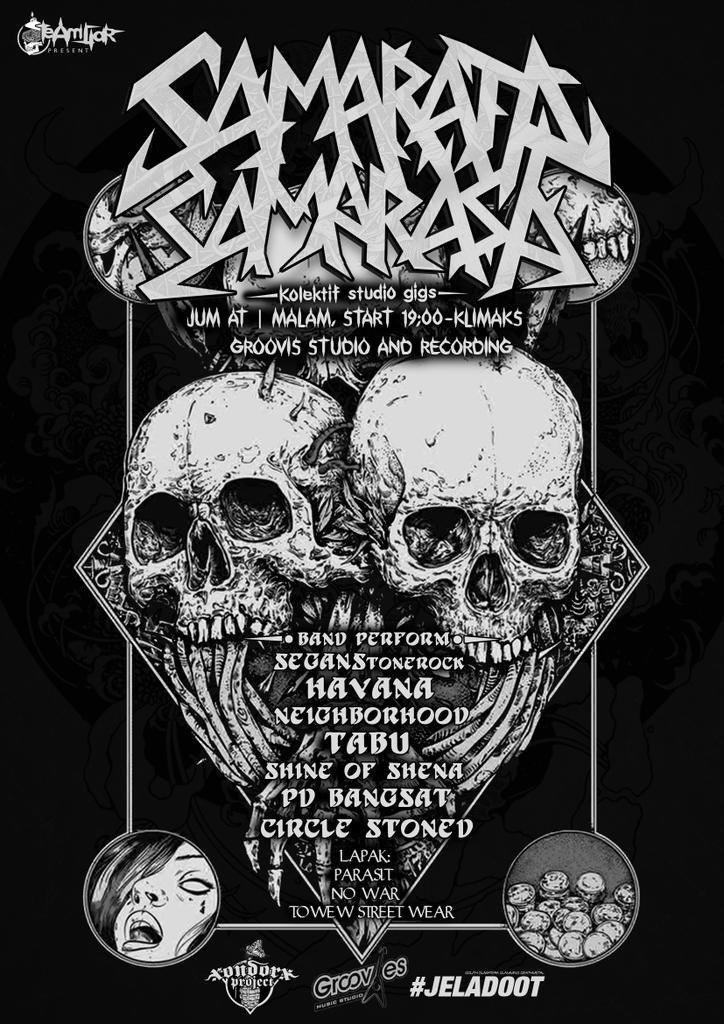 Hayook, Merapat|studio gigs bersama Hura-Hura Croot 'SAMARATASAMARASA #nowfighting #nocraz #nomaster #save #respect