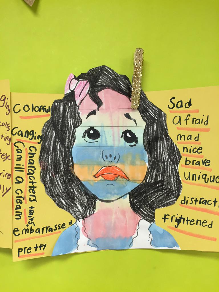 Mercer first graders have a bad case of the stripes with Davis Shannon