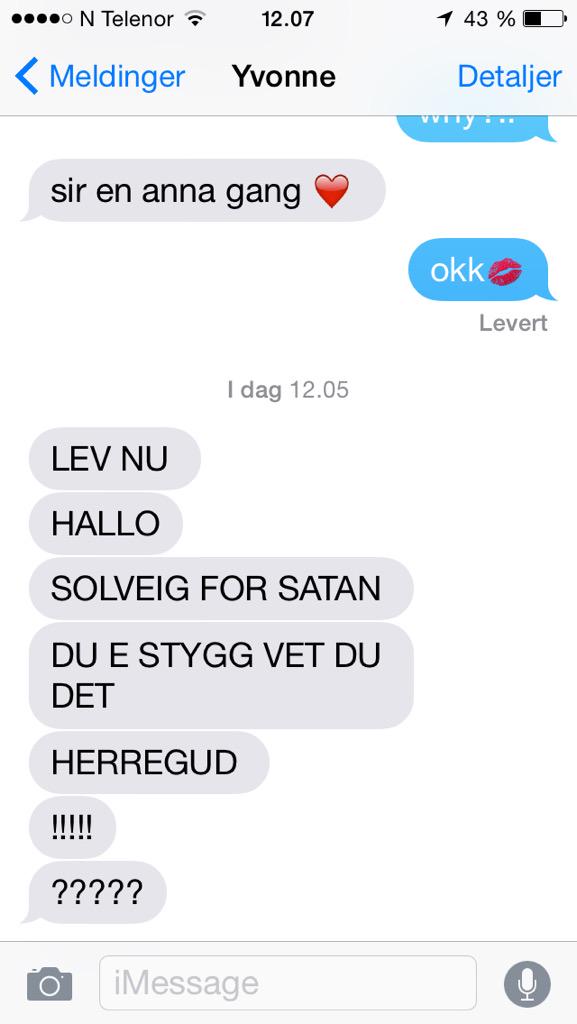 SolveigHeggeli's tweet photo. sånn går det når man bruke mer enn 30sek på å svare. venner <3 http://t.co/9MPUOPhZDq