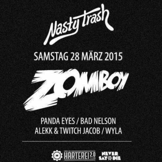 nastytrash's tweet photo. @Zomboy_music is coming! Pre-Sale: http://t.co/vhZsbBJ4KE #zomboy #nastytrash #zurich #switzerland #dubstep #edm http://t.co/Fx6sGlqiGR