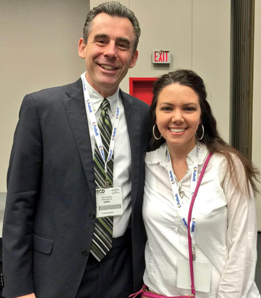 ITSHarycki's tweet photo. So what if the session isn't for another 45min! I'm #FrontRowReady for the great @ToddWhitaker #ASCD15 #lisdlearns http://t.co/TPwZuEuwK4