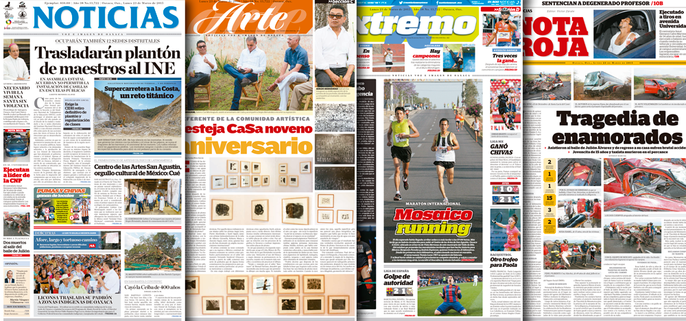 chucholox's tweet photo. “@noticiasnetmx: #EnPortada| ¡Ya están aquí! Las principales portadas de tu periódico #Noticias #Oaxaca http://t.co/tyYB3DDNf7”