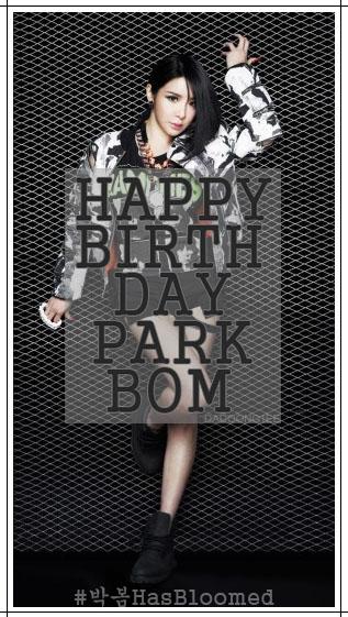 You taught us that it\s okay to cry even just for once bc we\re humans too. Happy Birthday Park Bom 