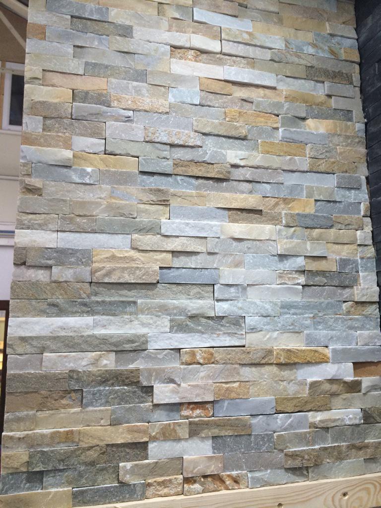 GillTile's tweet image. We stock split face cladding in 4 colours: oyster, multi, white sparkle &amp;amp; black. £28 per sqm,£ 36 for sparkle .