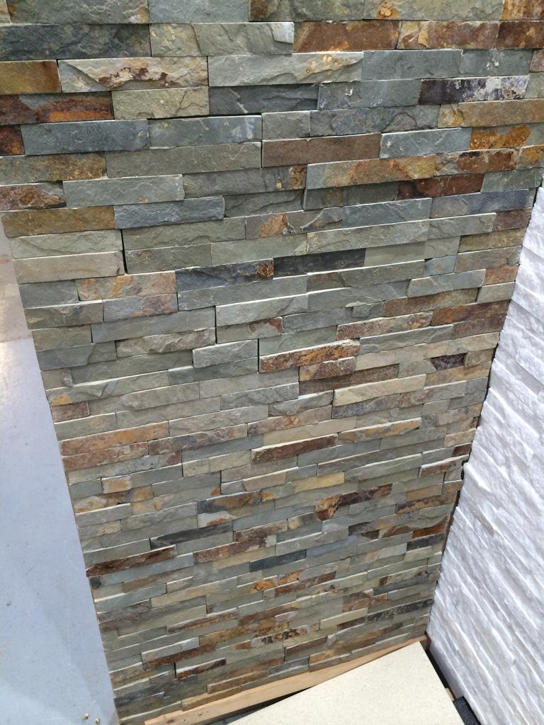 GillTile's tweet image. We stock split face cladding in 4 colours: oyster, multi, white sparkle &amp;amp; black. £28 per sqm,£ 36 for sparkle .