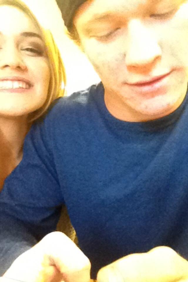 Brittwhitlatch's tweet photo. #MerkelMonday😂 he hates me http://t.co/P8lHHZquj5