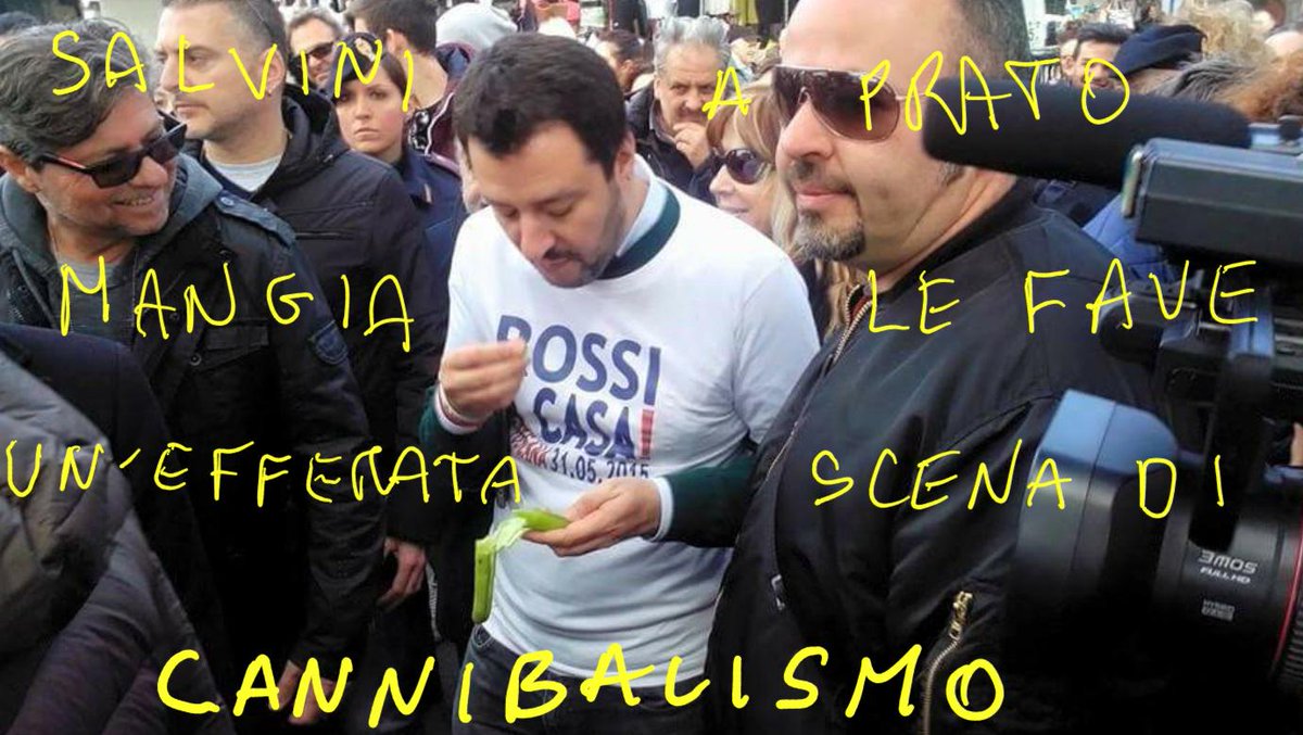 #Salvini a  #Prato ... la carne dei poveri