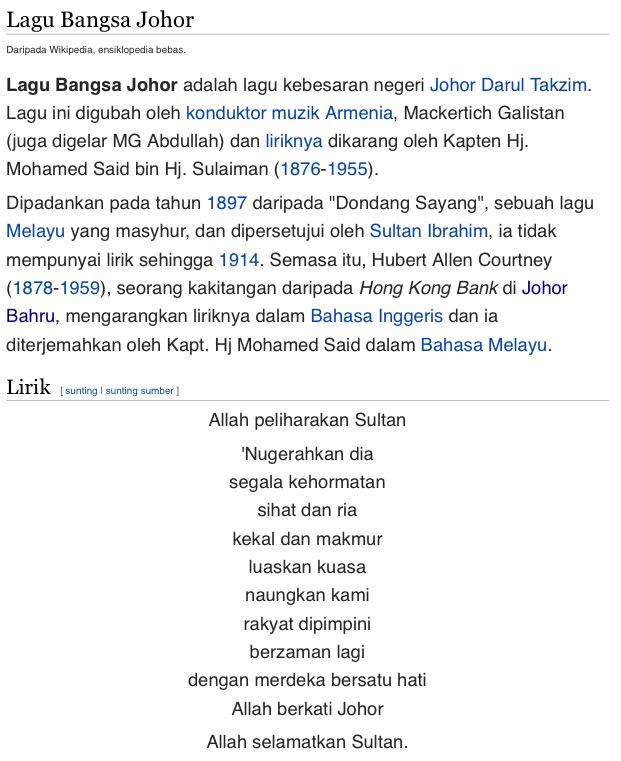 Lirik Lagu Bangsa Johor : It was uploaded on may 27, 2020. - nineenters