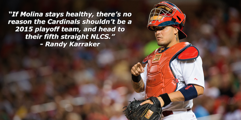 101espn's tweet image. #STLCards can win NLCS, but Yadi is one man they can't lose. Read @RandyKarraker's article bit.ly/1LOeFJ1
