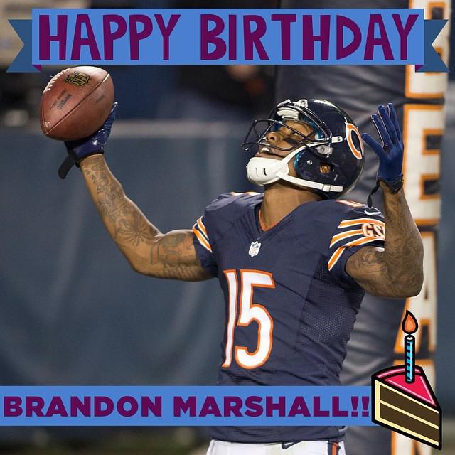  Double-tap to wish a Happy Birthday to WR Brandon Marshall! by nfl 