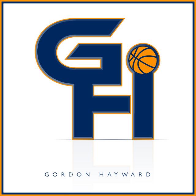  A custom logo and a Happy Birthday to Utah Jazz star Gordon Hayward! Look closely  