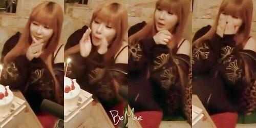  happy birthday to you happy birthday to you saranghae park bom happy birthday to you 