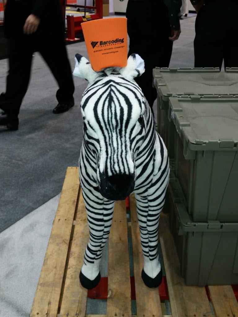 ShaneBarcode's tweet image. #barcodingspotted w/ #supplychaingeek @promatshow #ProMat2015 @ZebraTechnology booth