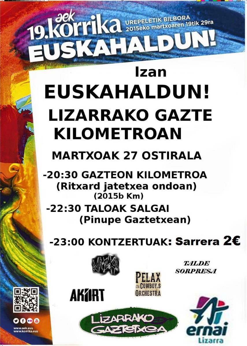 Buenas peña!!! El 27 de este mes estaremos tocando en Estella, animaros!!!