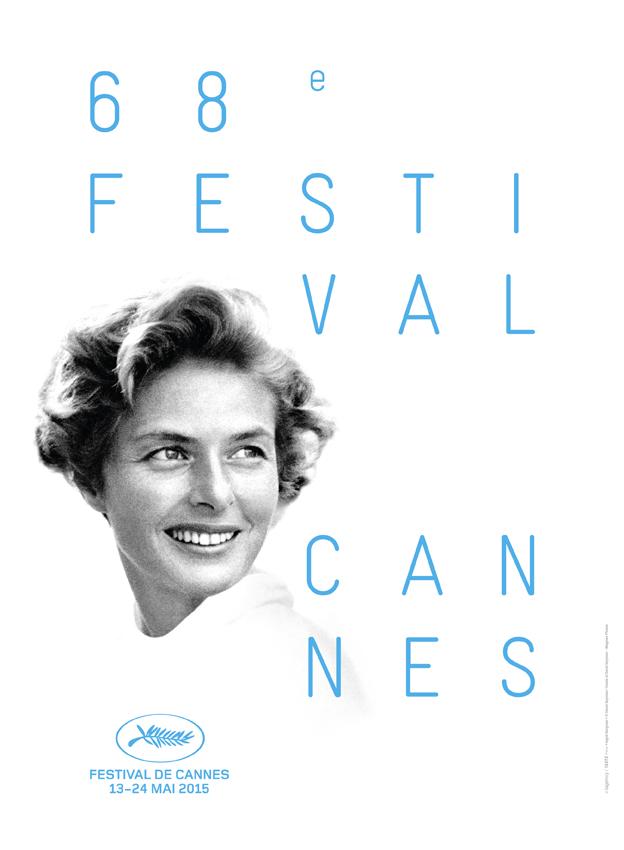 Discover the official poster of the 68th Festival de Cannes which honors Ingrid Bergman! festival-cannes.fr/en/article/612…