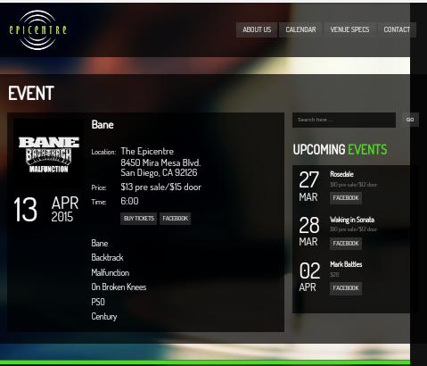 we are honored to be apart of this show we have tickets if anyone needs one just send us a message!