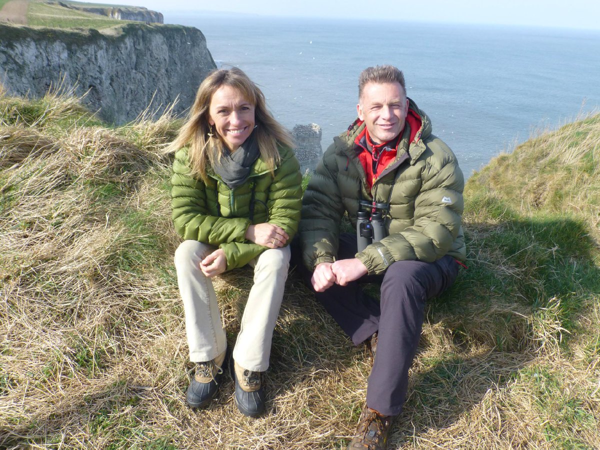 Me &amp; Chris filming <a href="/Bempton_Cliffs/">RSPB Bempton Cliffs</a> 4 Springwatch at Easter special on BBC2, 9pm, April 3rd. Amazing nesting seabirds