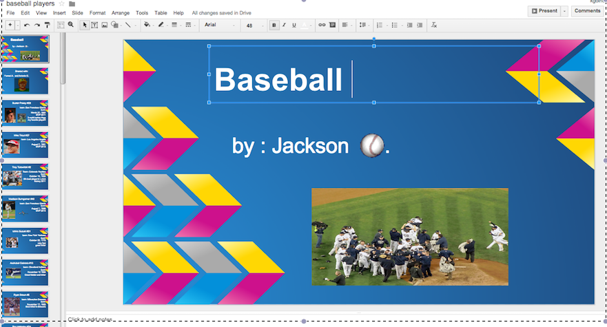 KateSGoines's tweet photo. Students working on their "Genius Hour" projects. It's baseball season! #lasdk8 #empowerstu http://t.co/ba3zjnflai
