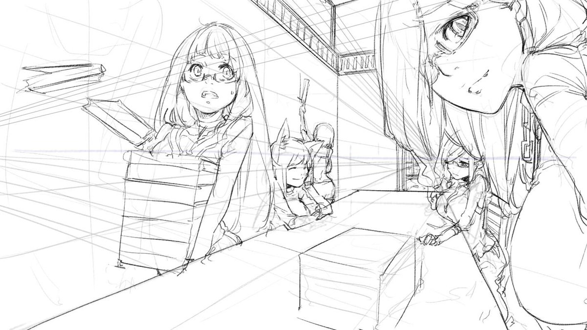 ラフあげてくれと言われたので 