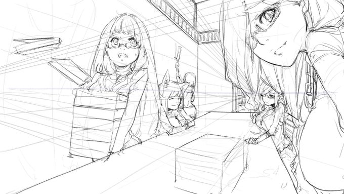 ラフあげてくれと言われたので 