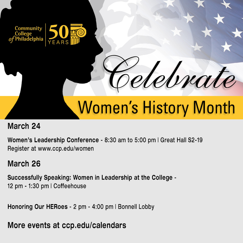 CCPedu's tweet photo. This week's #WomensHistoryMonth events at @CCPedu #LeadCCP http://t.co/u1bdp7spWY