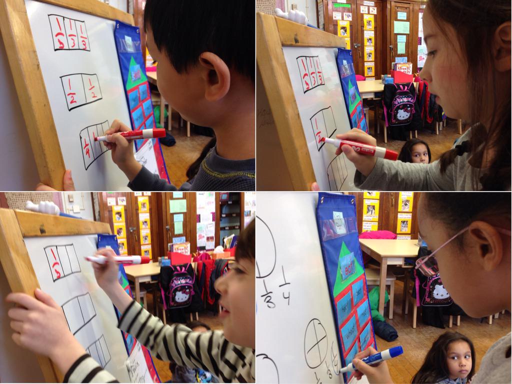 KarenDeGennaro's tweet photo. Fractions! #firstgrade #ps10bk #ps10sw @CathyHavlicek @PS10Brooklyn http://t.co/1QqmgGGs1T