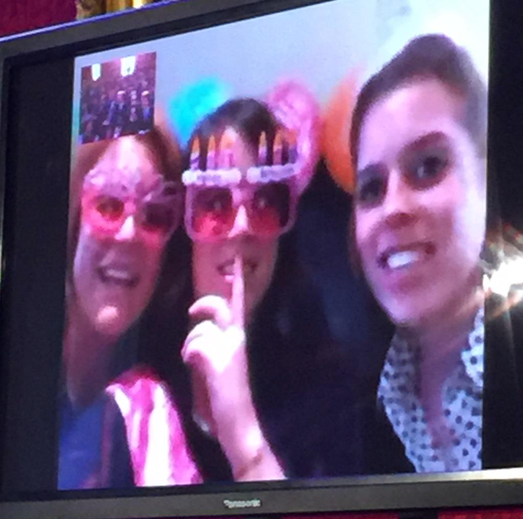 Britishroyals \"Happy 25th Bday, Princess Eugenie! Andrew skypes with Fergie & daughters in NYC (via samirbrikho 