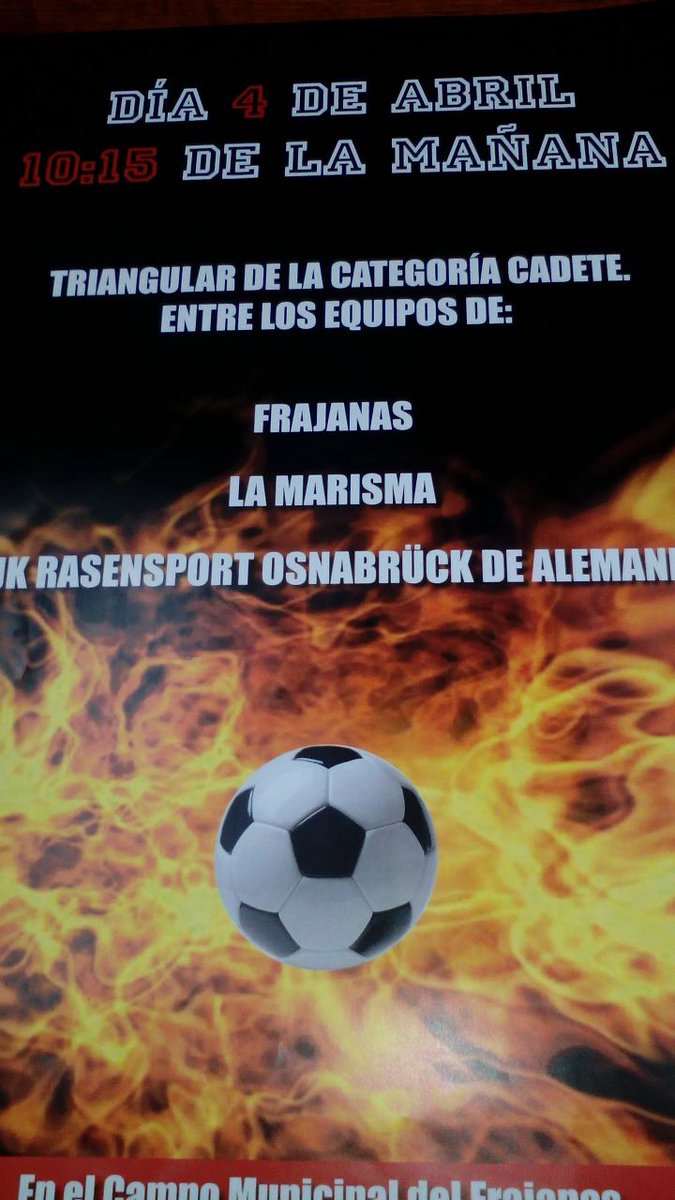 Arenas_Frajanas's tweet photo. Triangular de la categoria de Cadete http://t.co/7aNEFefqhu
