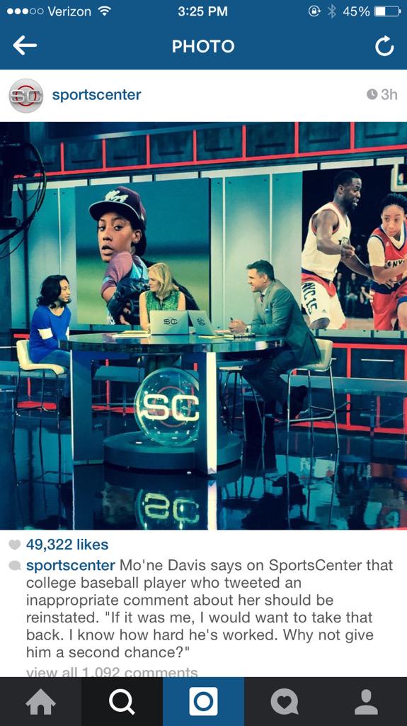 mcyoungz's tweet photo. Class act #MonaeDavis http://t.co/s5DC8zDR35