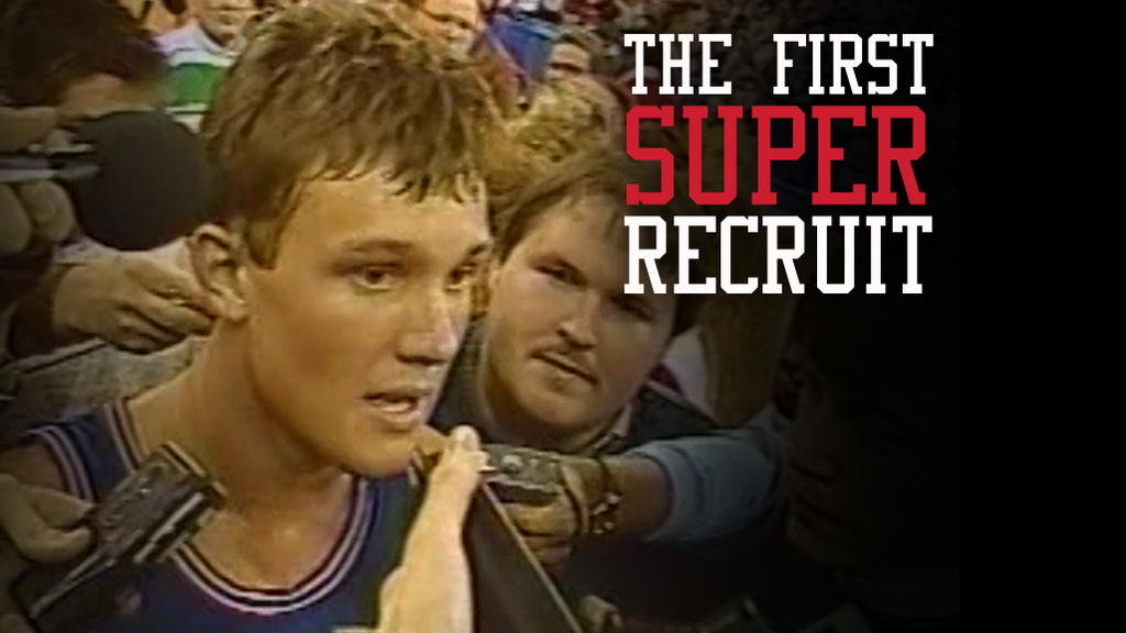 BleacherReport's tweet photo. VIDEO: The legend of Damon Bailey, the 14-year-old super recruit who 41,000 came to see. http://t.co/cGc2sX6xbG http://t.co/ONNSYm4L7d