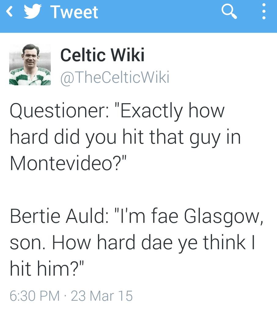  happy birthday 2 the one & only Bertie Auld  