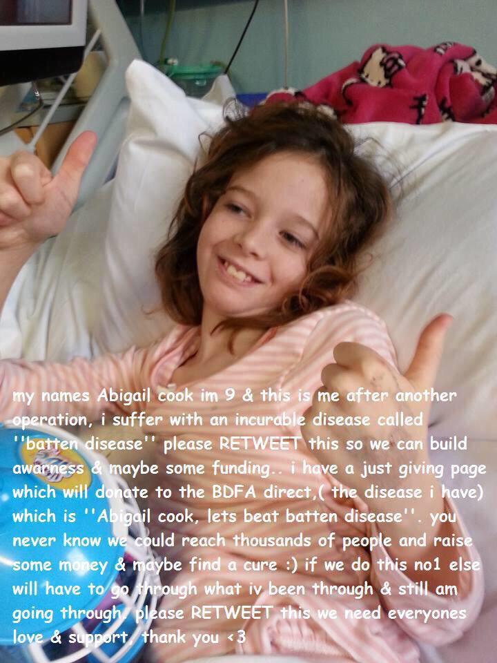 abigailwishlist's tweet photo. Please RT @GazGShore Abigail is 9 years old &amp; has an incurable condition please help us build support 🙏🙏 http://t.co/cTUM5Qk52M
