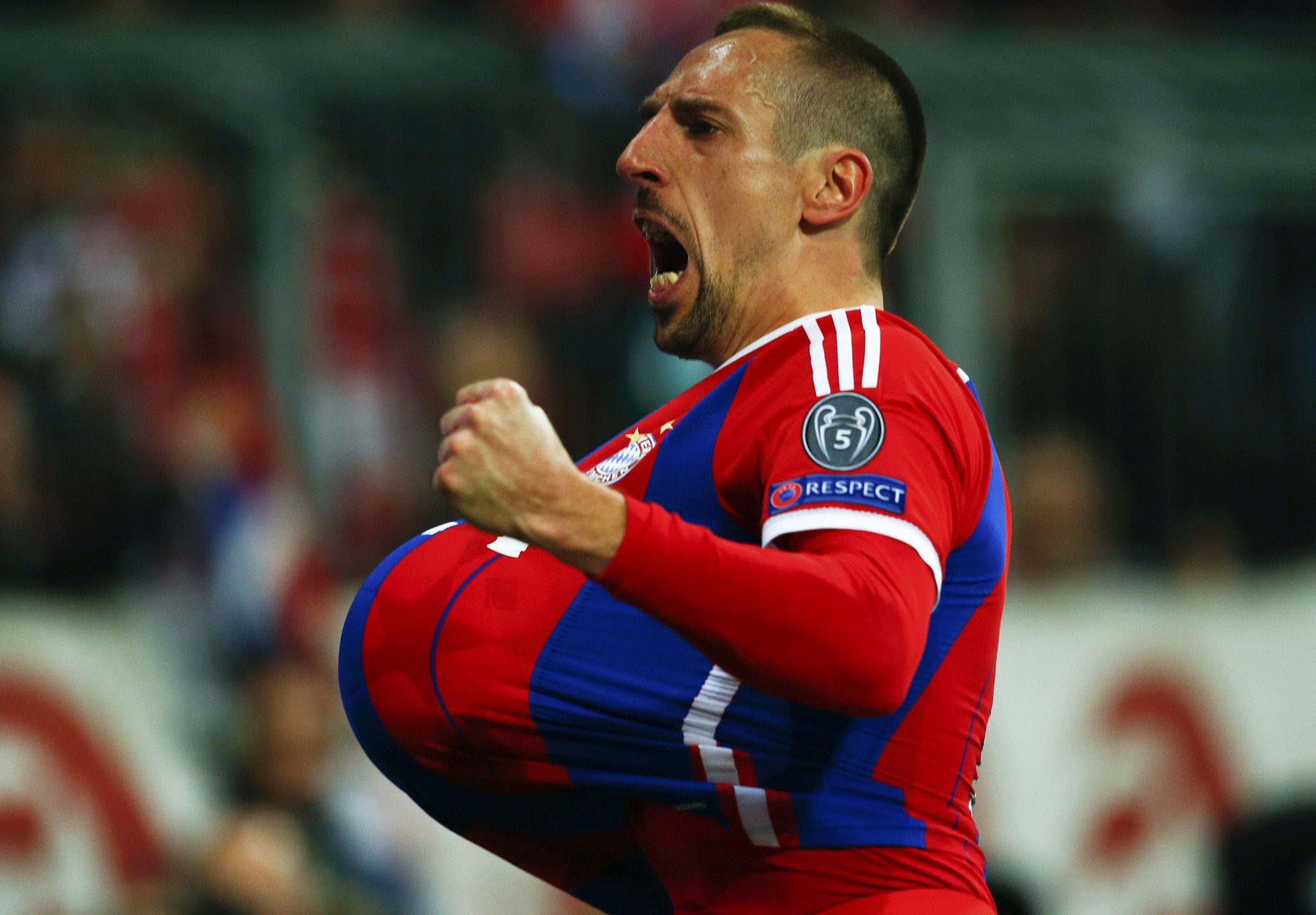 Happy 32nd birthday to Franck Ribéry. He\s won 4 Bundesliga titles, 4 DFB-Pokals and 1 Champions League at Bayern. 