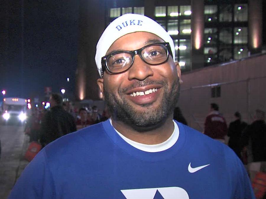 wrtv's tweet photo. Indy leaves good impression on many #NCAA fans http://t.co/t8xCUUqTeA @AnneKellyRTV6 reports #dukevswisconsin http://t.co/l6BD4btuLh