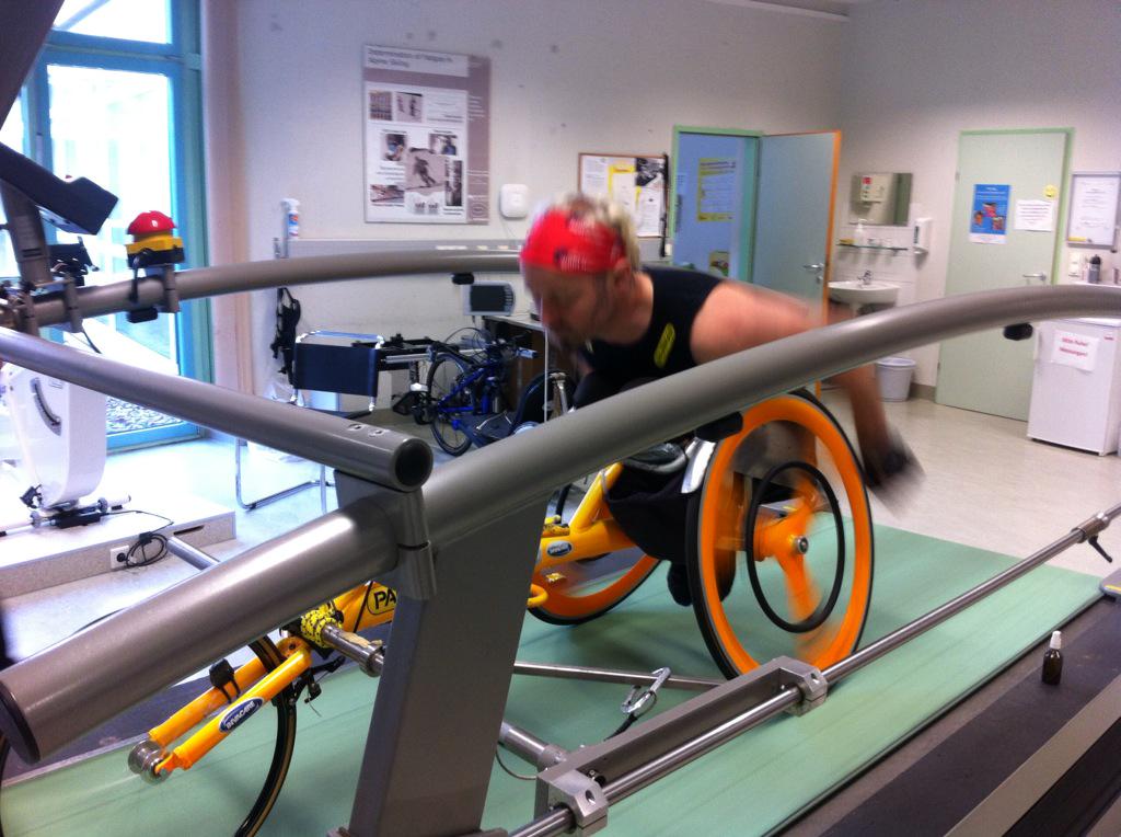 Leistungsdiagnostik mit #geierspichler #nopainnogain #wheelchair