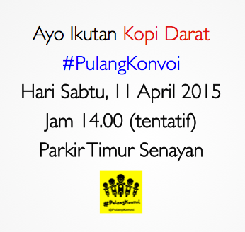 PulangKonvoi's tweet photo. Ayo ikutan KopDar dari #PuylangKonvoi .. Kita akan saling sharing dan mencari perwakilan di setiap daerahnya :) http://t.co/G5OwQW1EbS