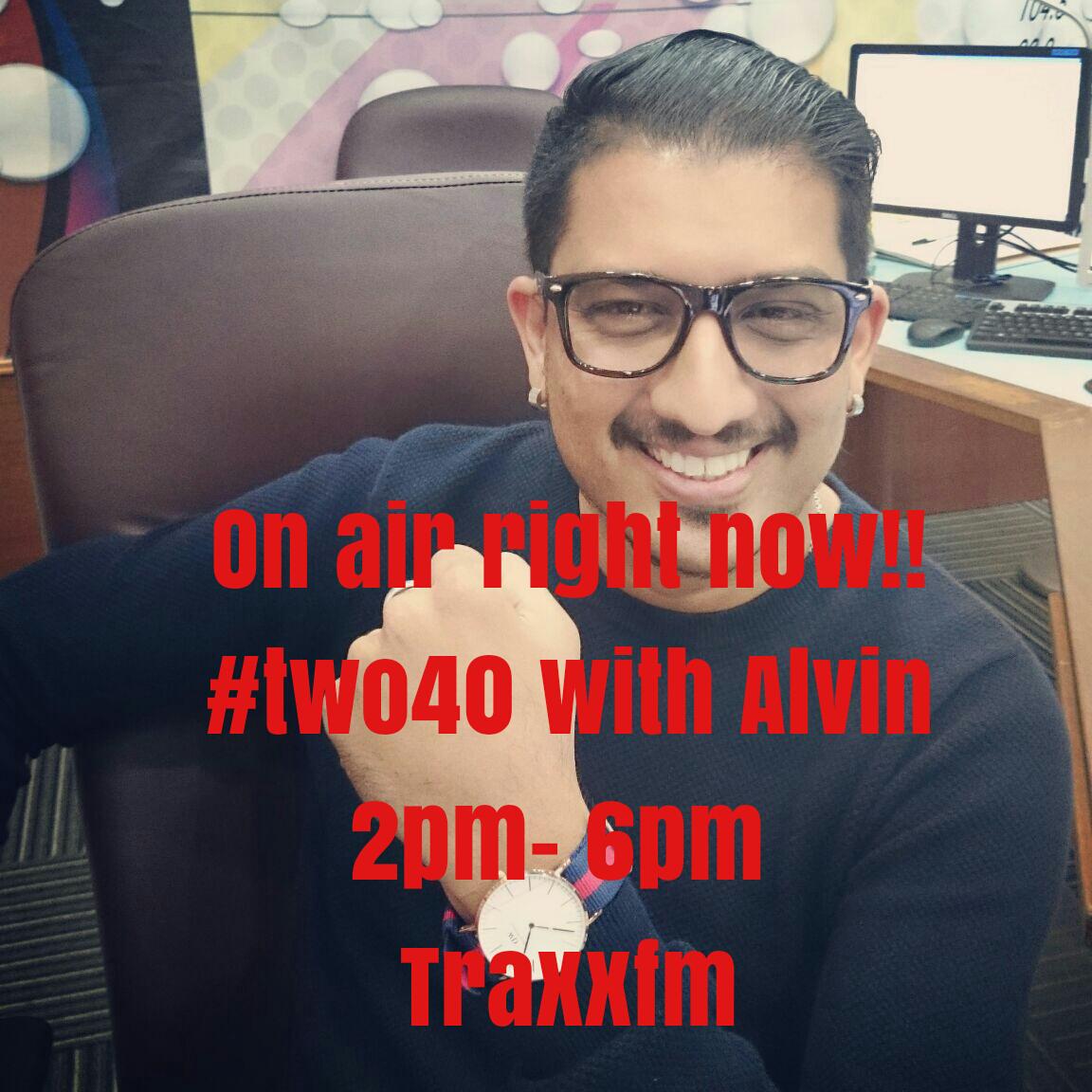 traxxfmofficial's tweet photo. #two40 on right now!! Tune in to Alvin Sinclair! All the latest news in entertainment and the happenings in Malaysia! http://t.co/pkYRdqOq8o